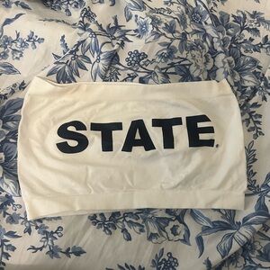 White Penn State Tube Top